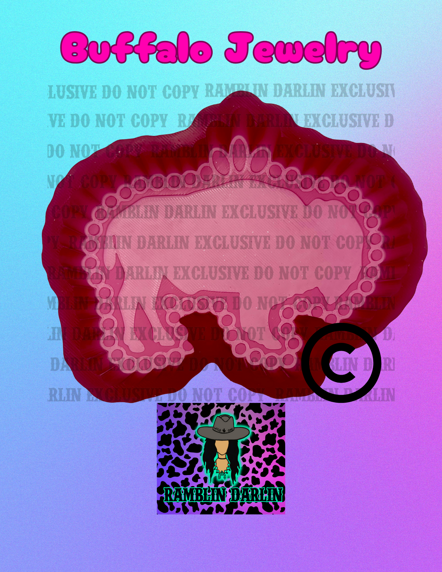 Buffalo Jewelry Mold ©️