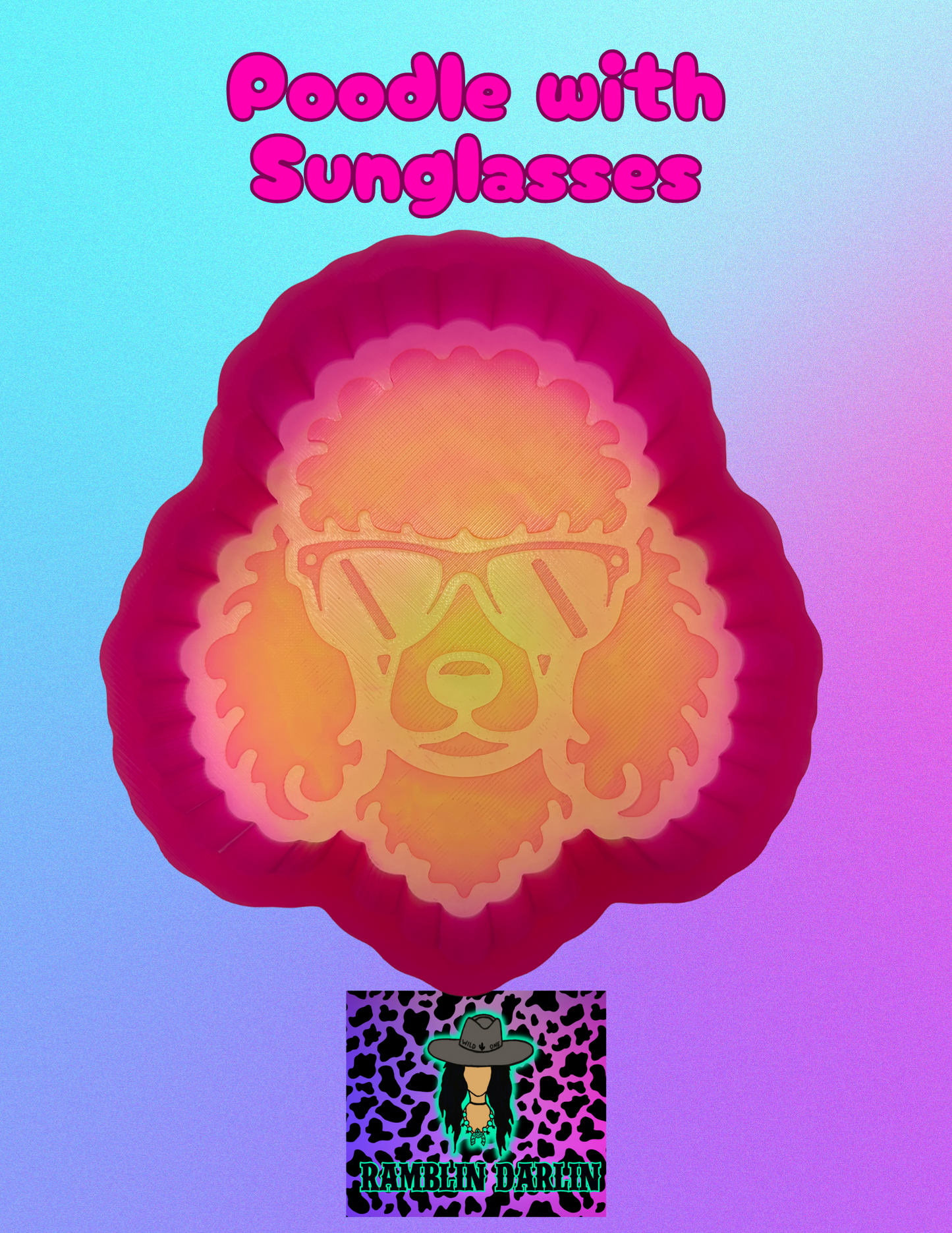 Poodle with Sunglasses Mold