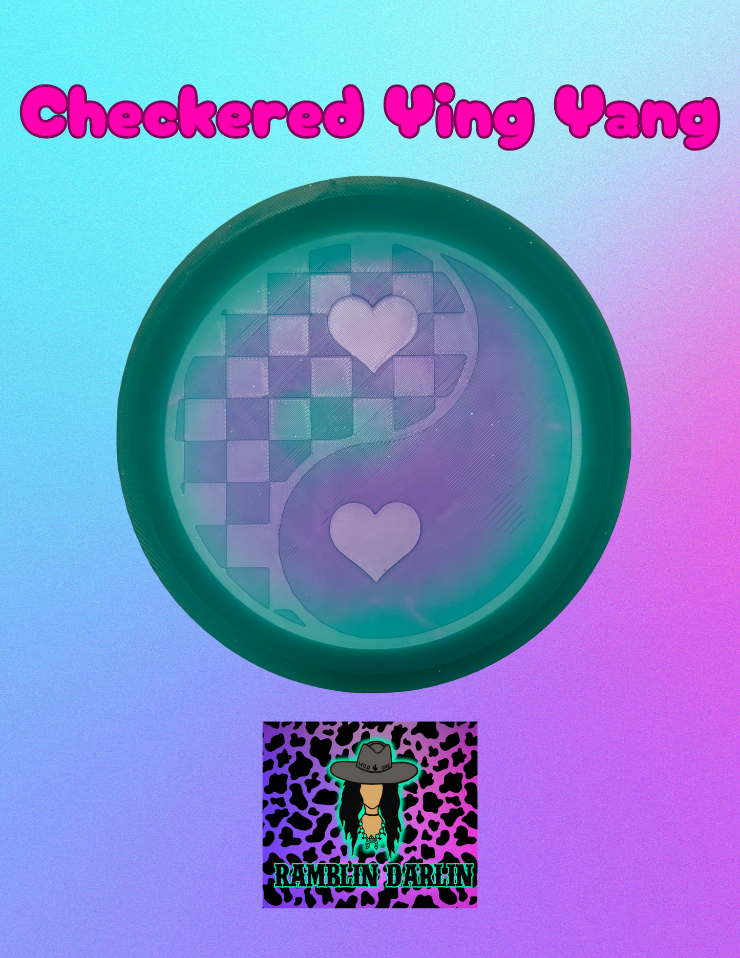 Checkered Ying Yang Mold