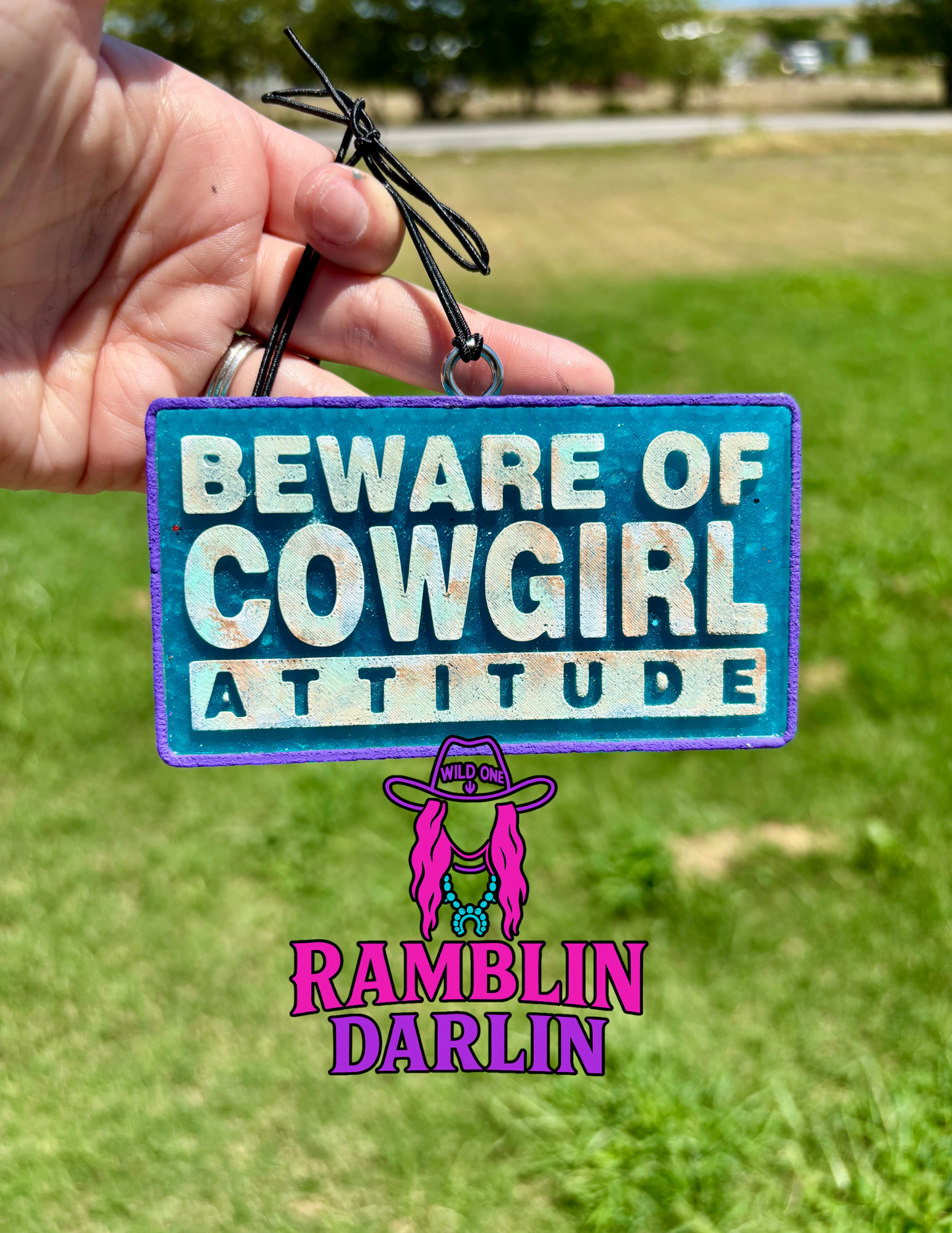 Beware of Cowgirl Attitude Mold