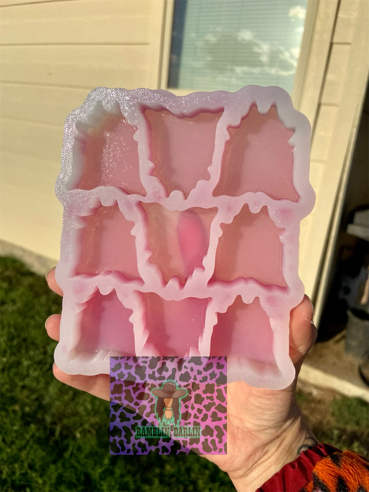 Cowhide Wax Melt Mold