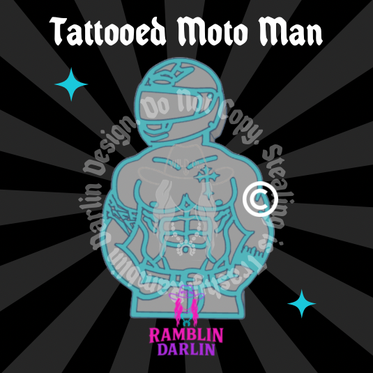 Tattooed Moto Man Mold ©️