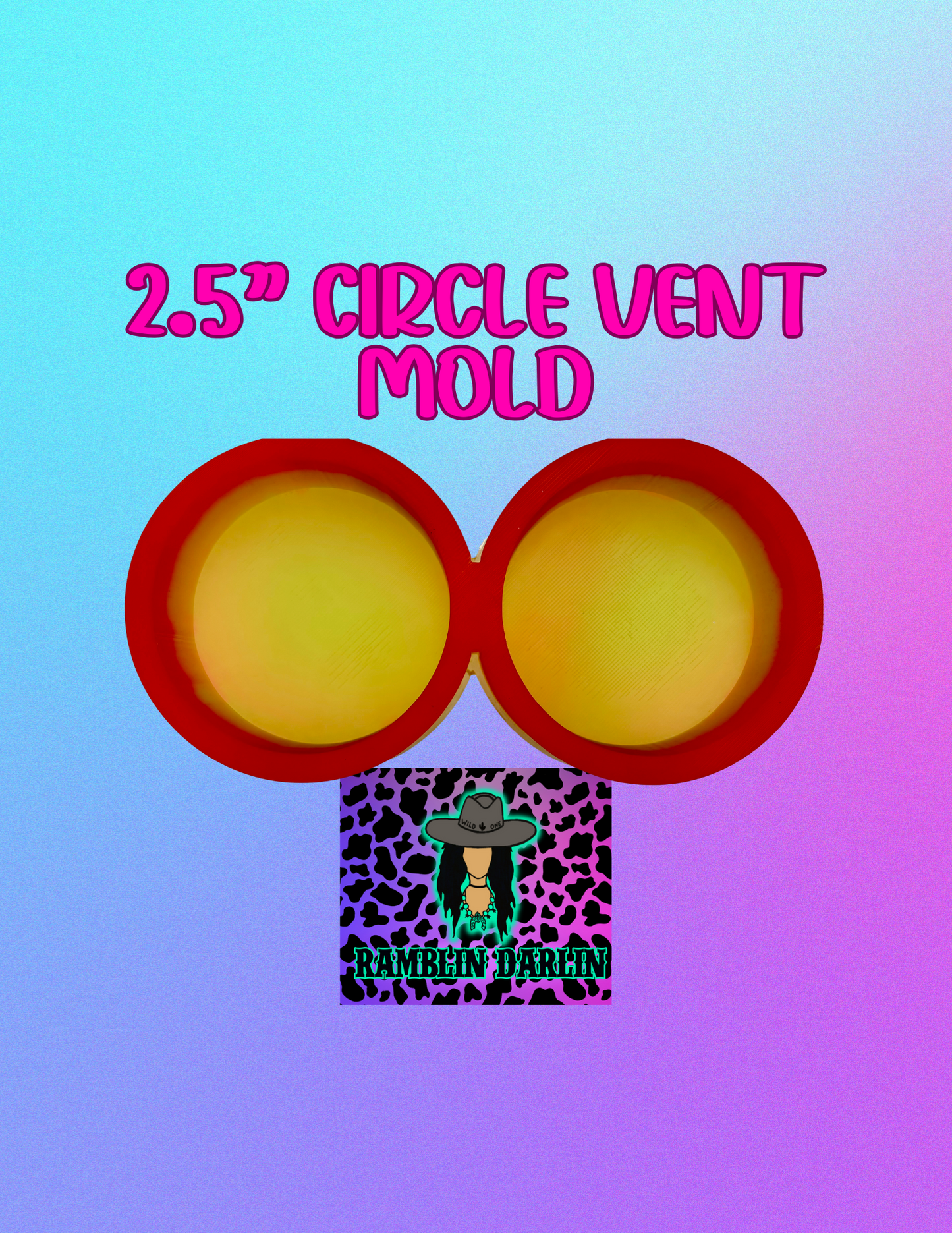 2.5” Circle Vent Molds (2pk)