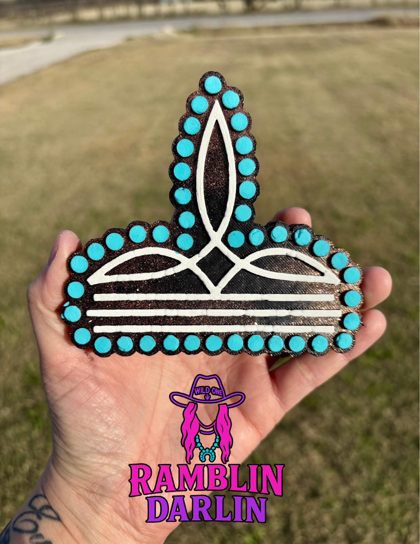 Turquoise Boot Stitch Mold