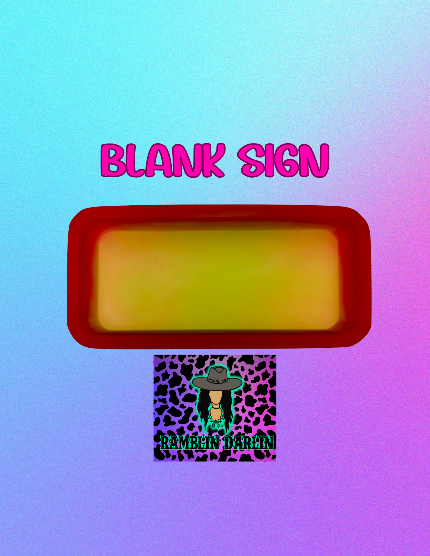 Blank Street Sign Mold