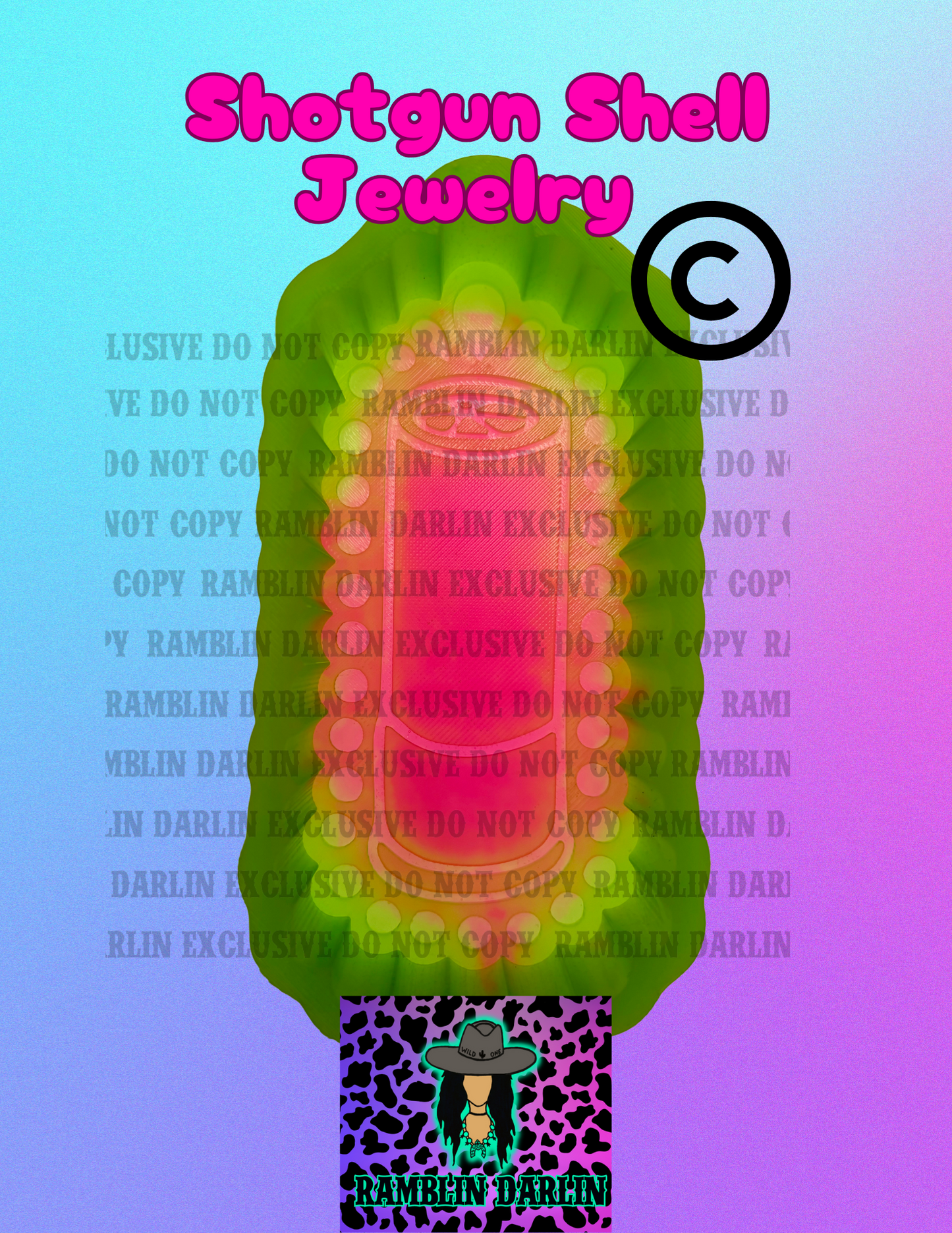 Shotgun Shell Jewelry Mold ©️