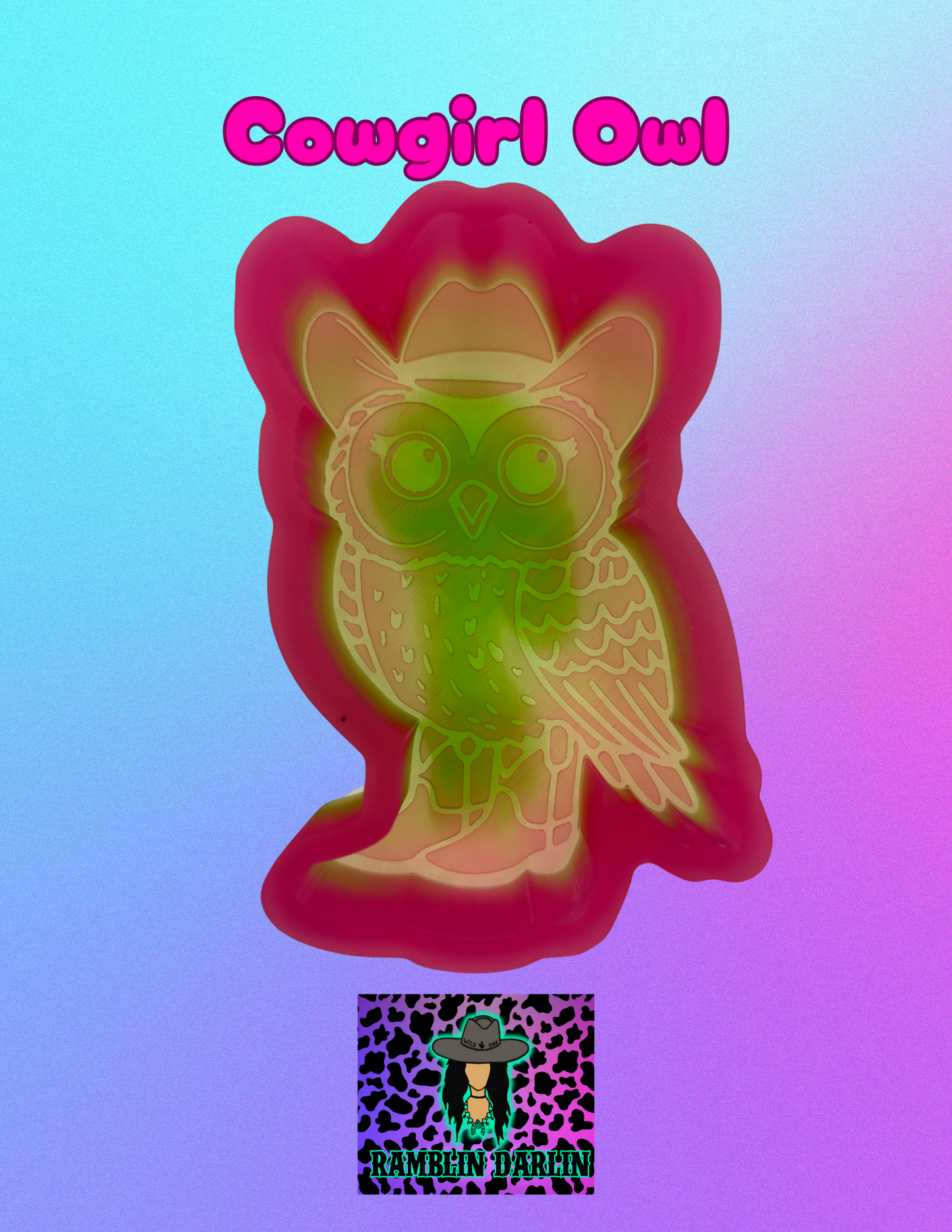Cowgirl Owl Mold