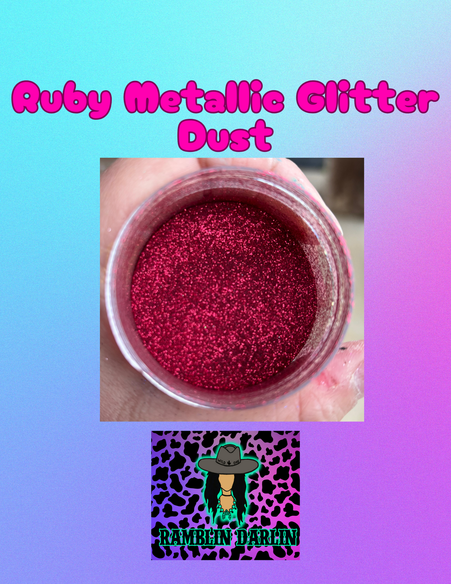 Ruby Metallic Glitter Dust