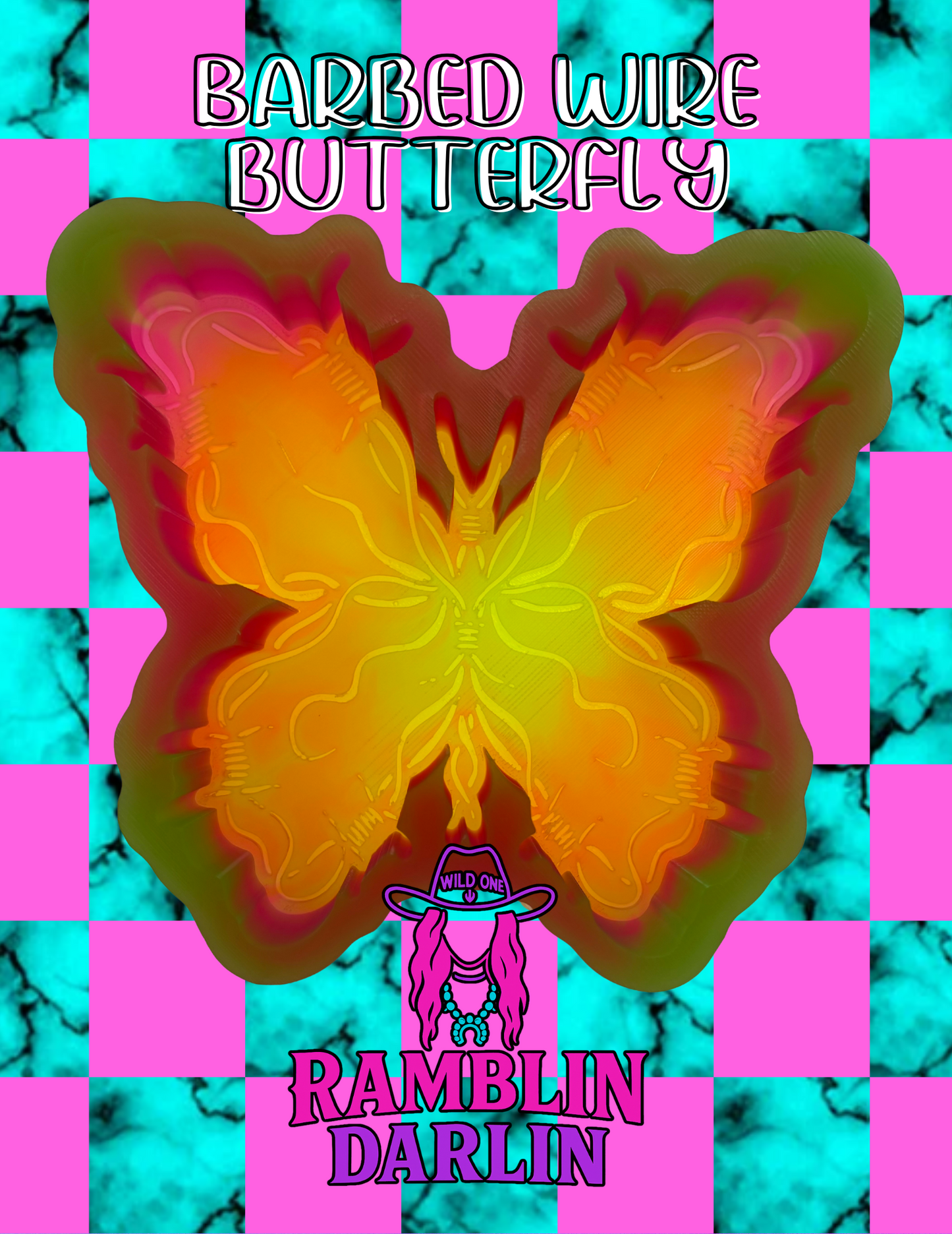 Barbed Wire Butterfly Mold