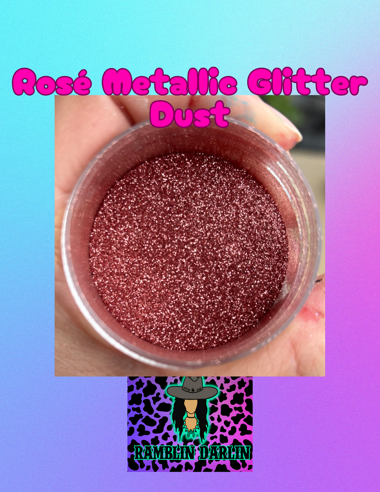 Rosé Metallic Glitter Dust