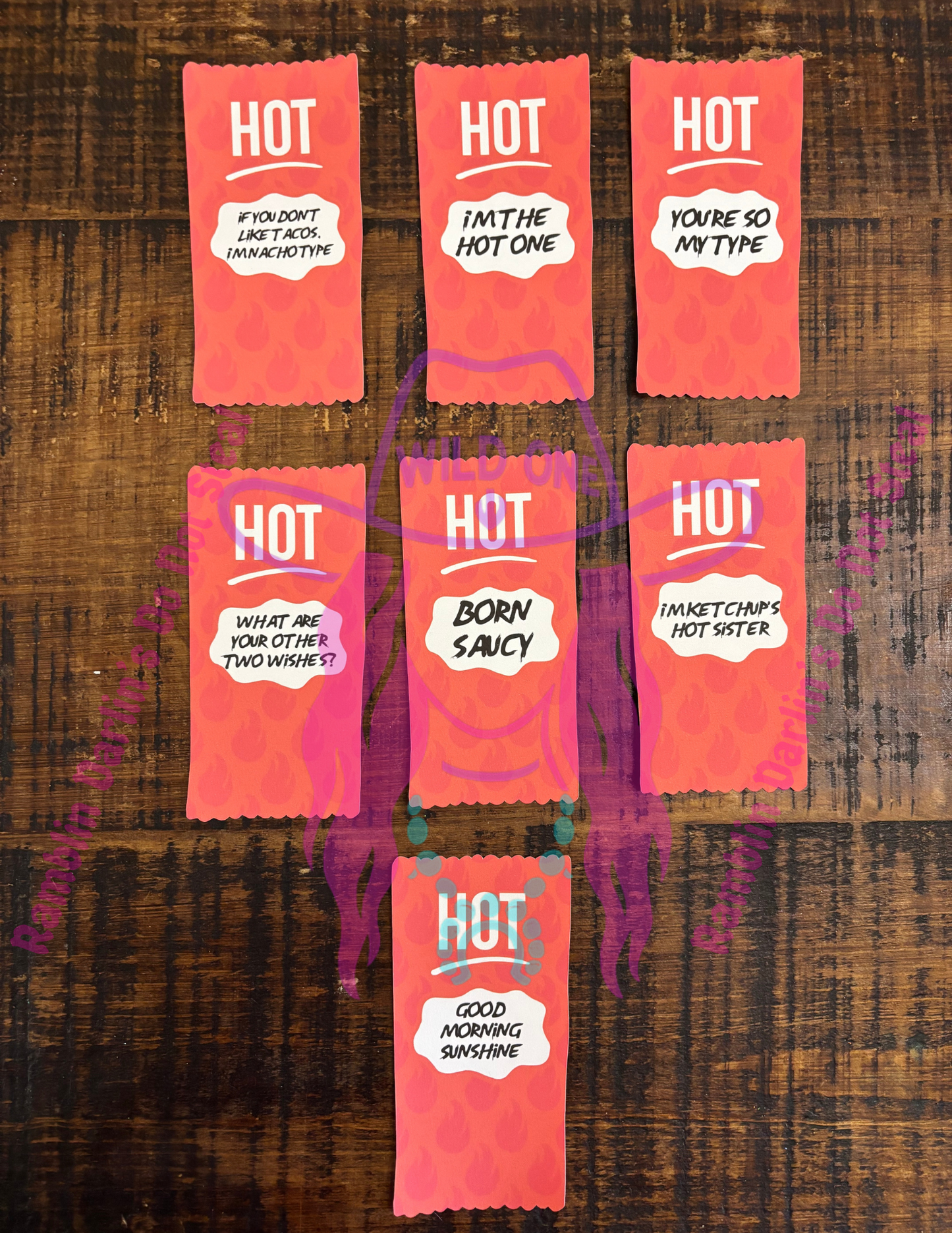 Hot Sauce Packet Cardstock (10pk)