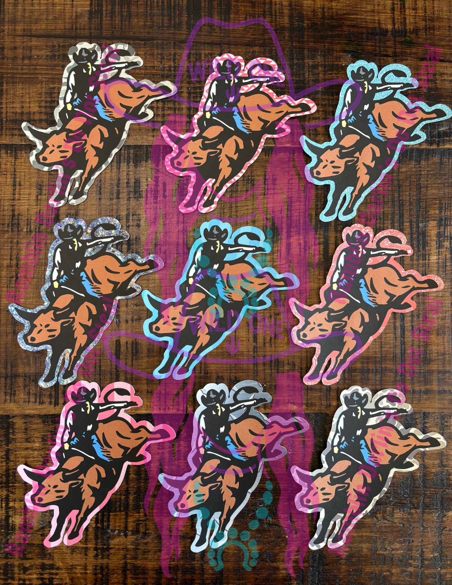 Bull Rider on Bull Cardstock (10pk)