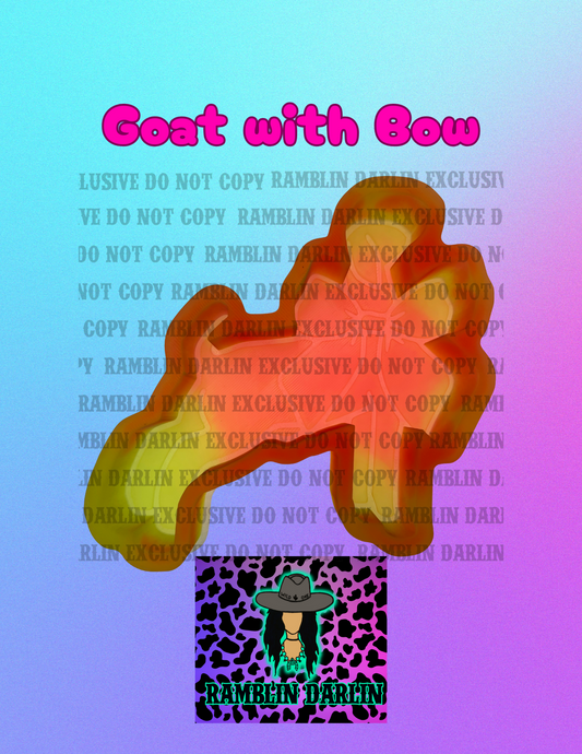 Goat With Bow Mold