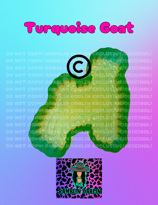 Turquoise Goat Mold ©️