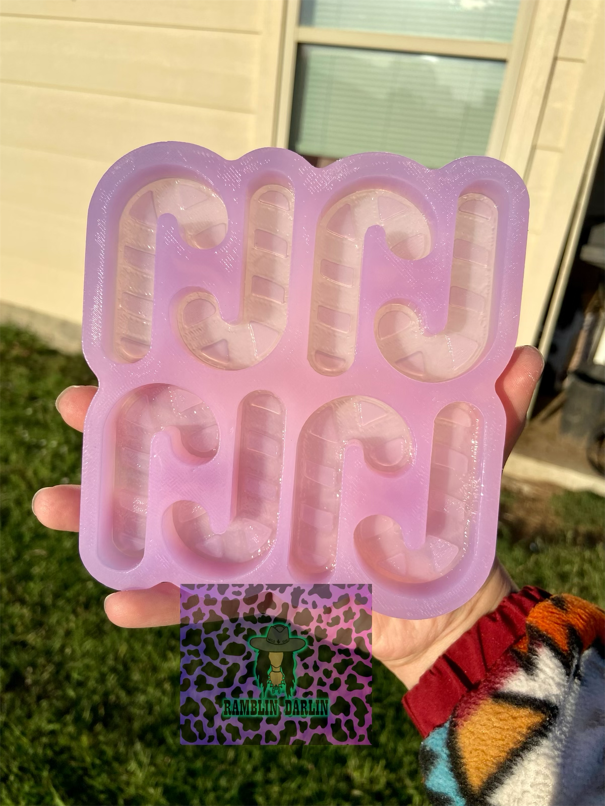 Candy Cane Wax Melt Mold