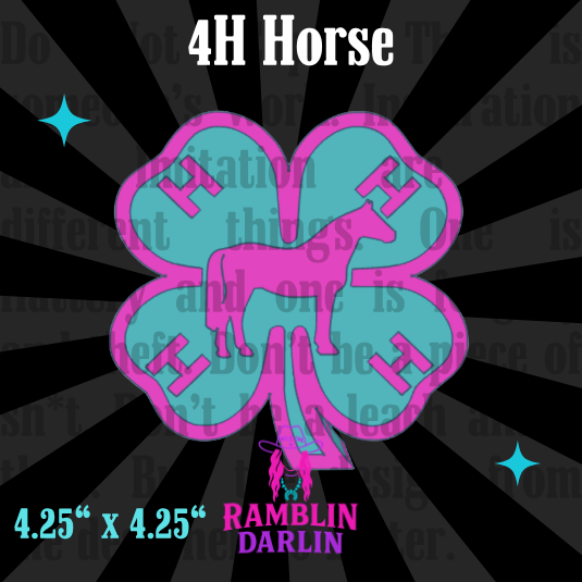 4H Horse Mold