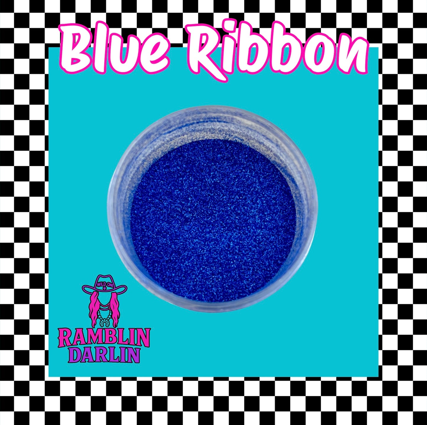Blue Ribbon Holographic Glitter Dust
