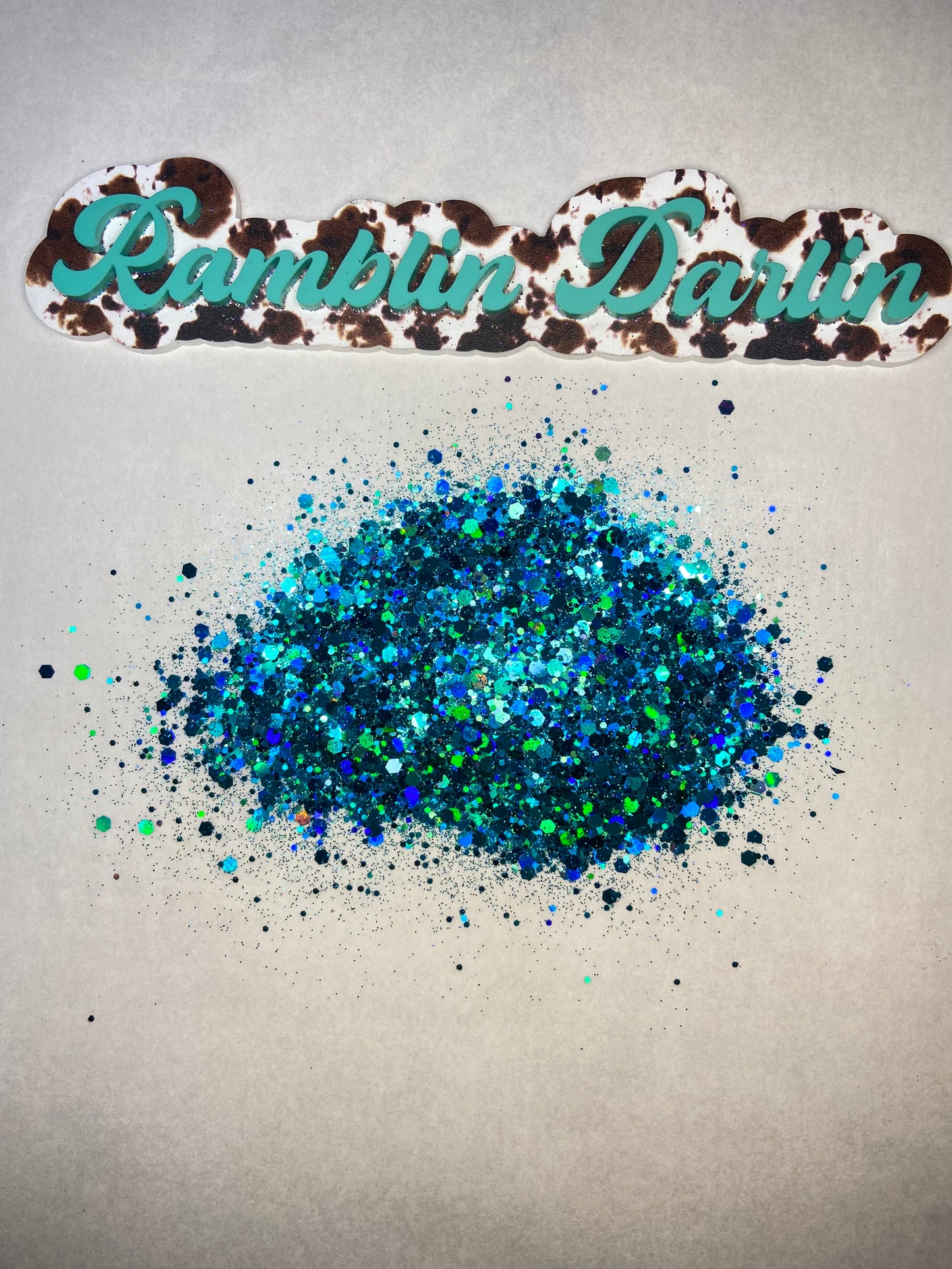 Baby’s Blue Jeans Chunky Glitter