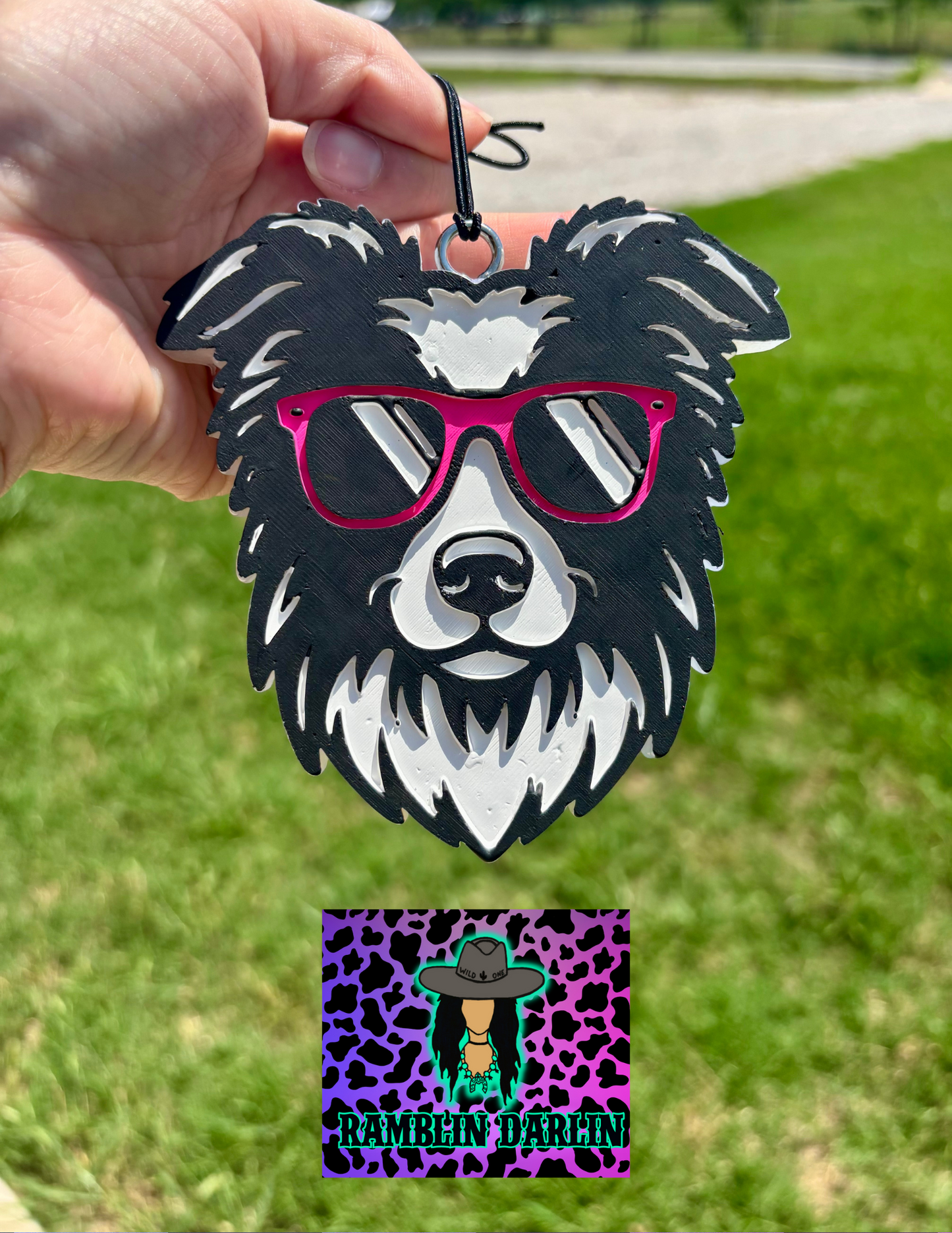 Border Collie with Sunglasses Mold