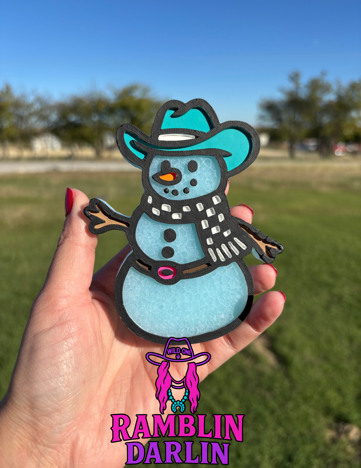 Western Snowman Mold