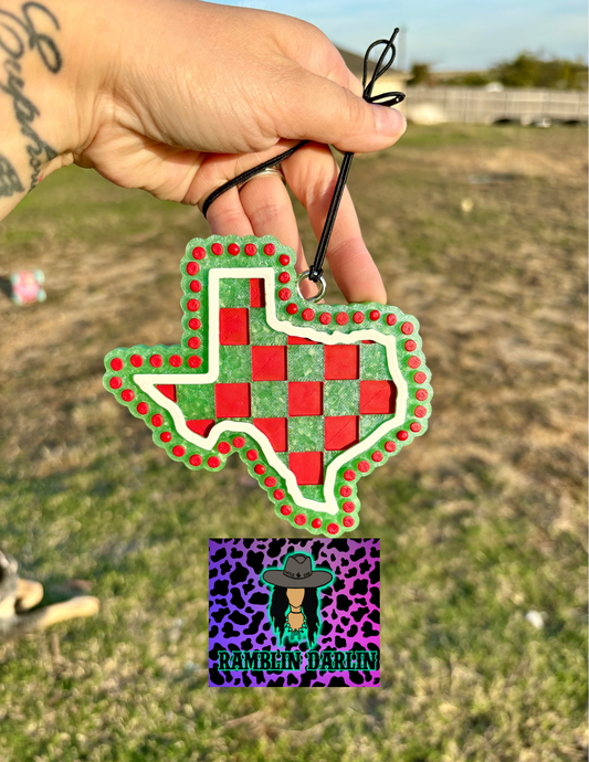 Checkered Texas Jewelry Mold ©️