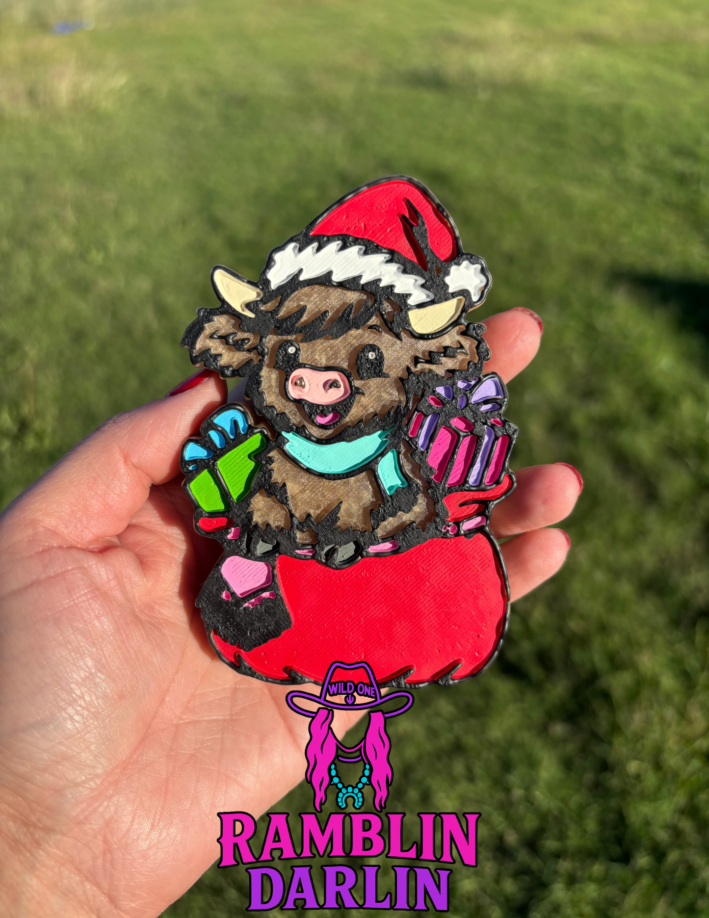 Highland Cow in Santa’s Bag Mold