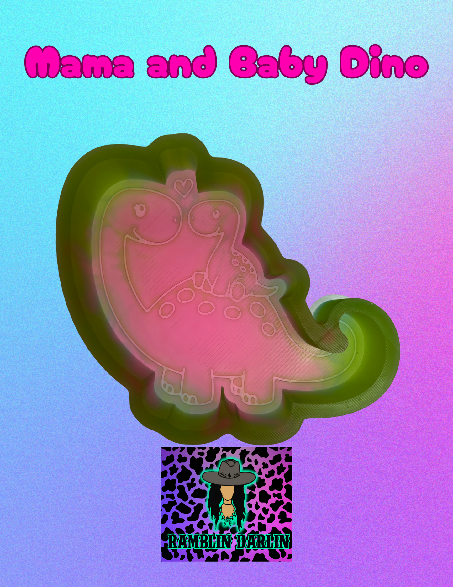 Mama and Baby Dino Mold