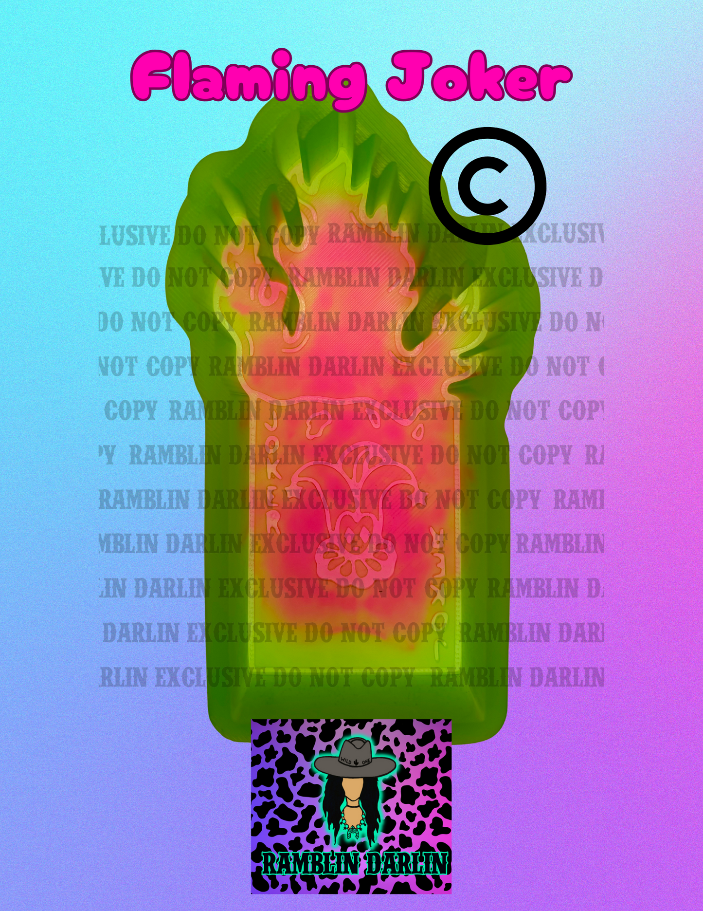 Flaming Joker Mold ©️