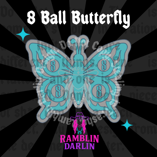 8 Ball Butterfly Mold