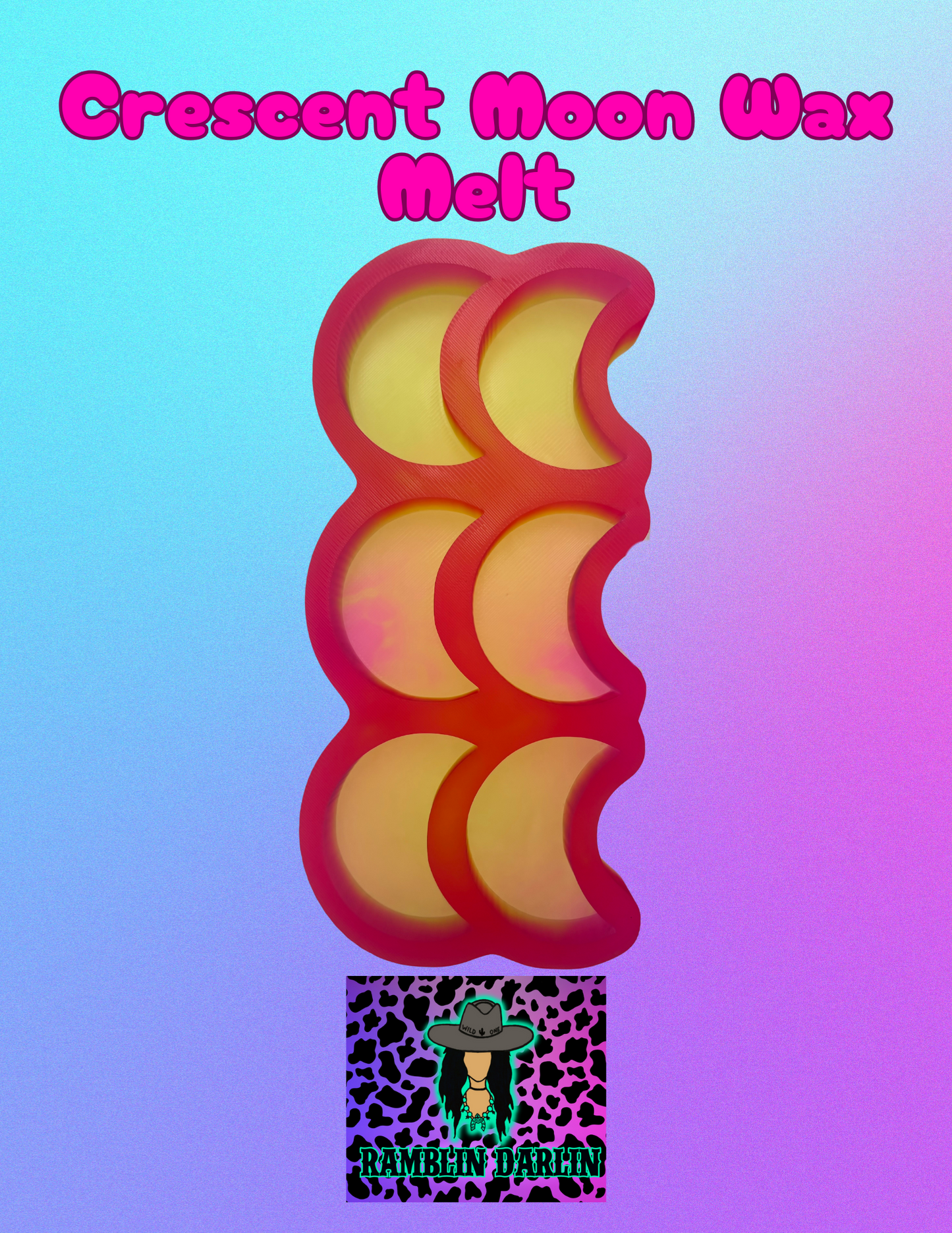 Crescent Moon Wax Melt Mold