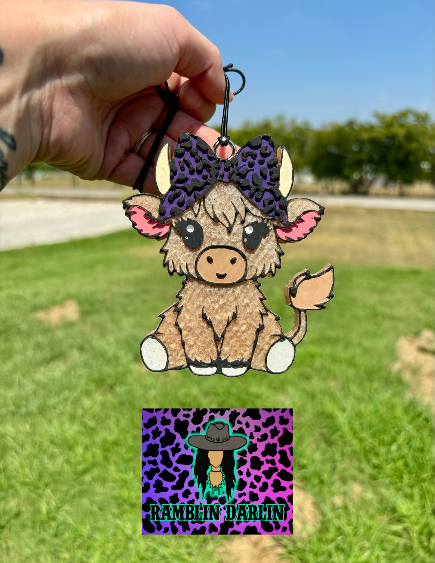 Cute Cow with Bow Mold