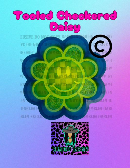 Tooled Checkered Daisy Mold ©️