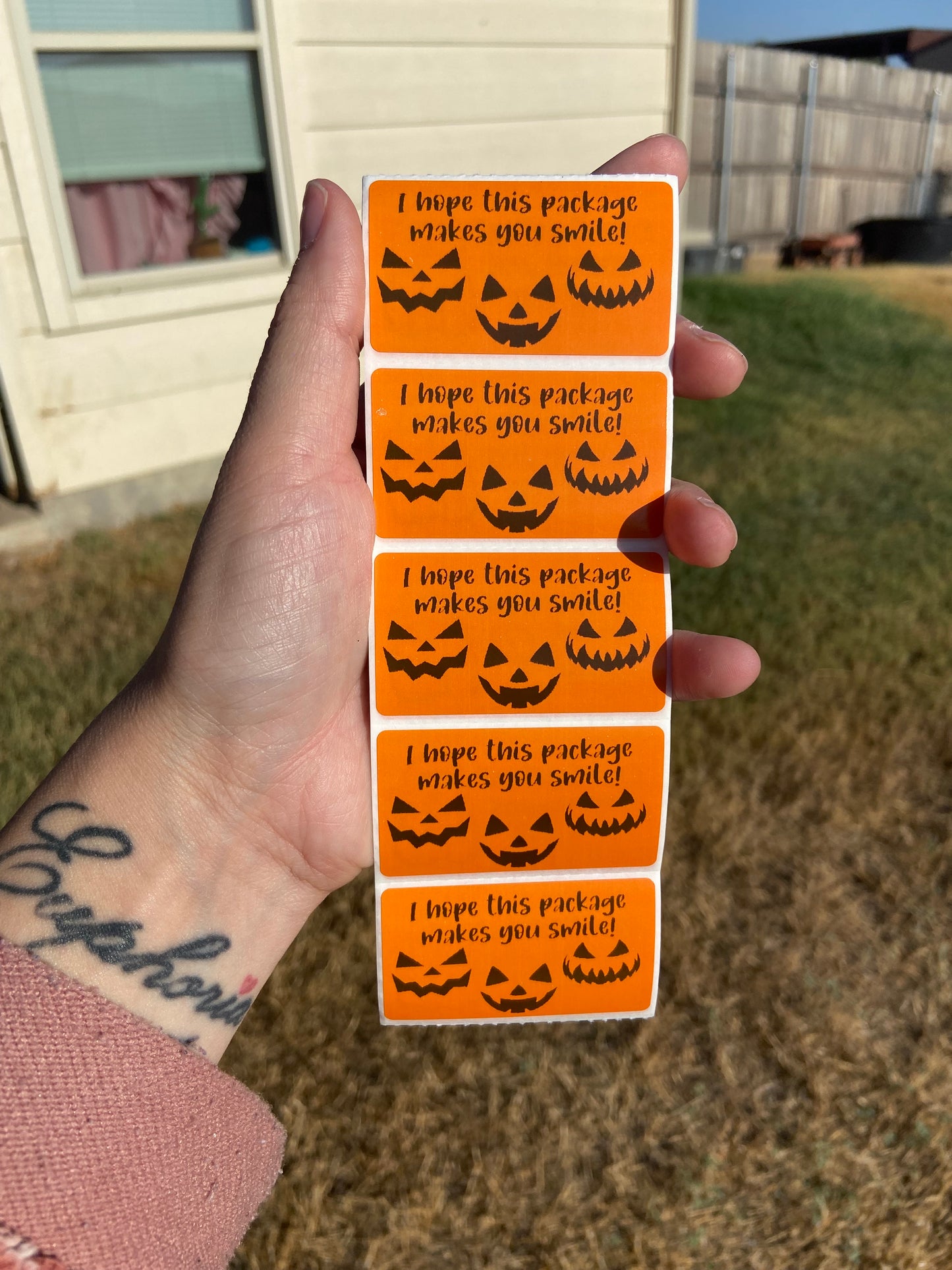 I hope this package makes you smile Labels 2.25” x 1.25”