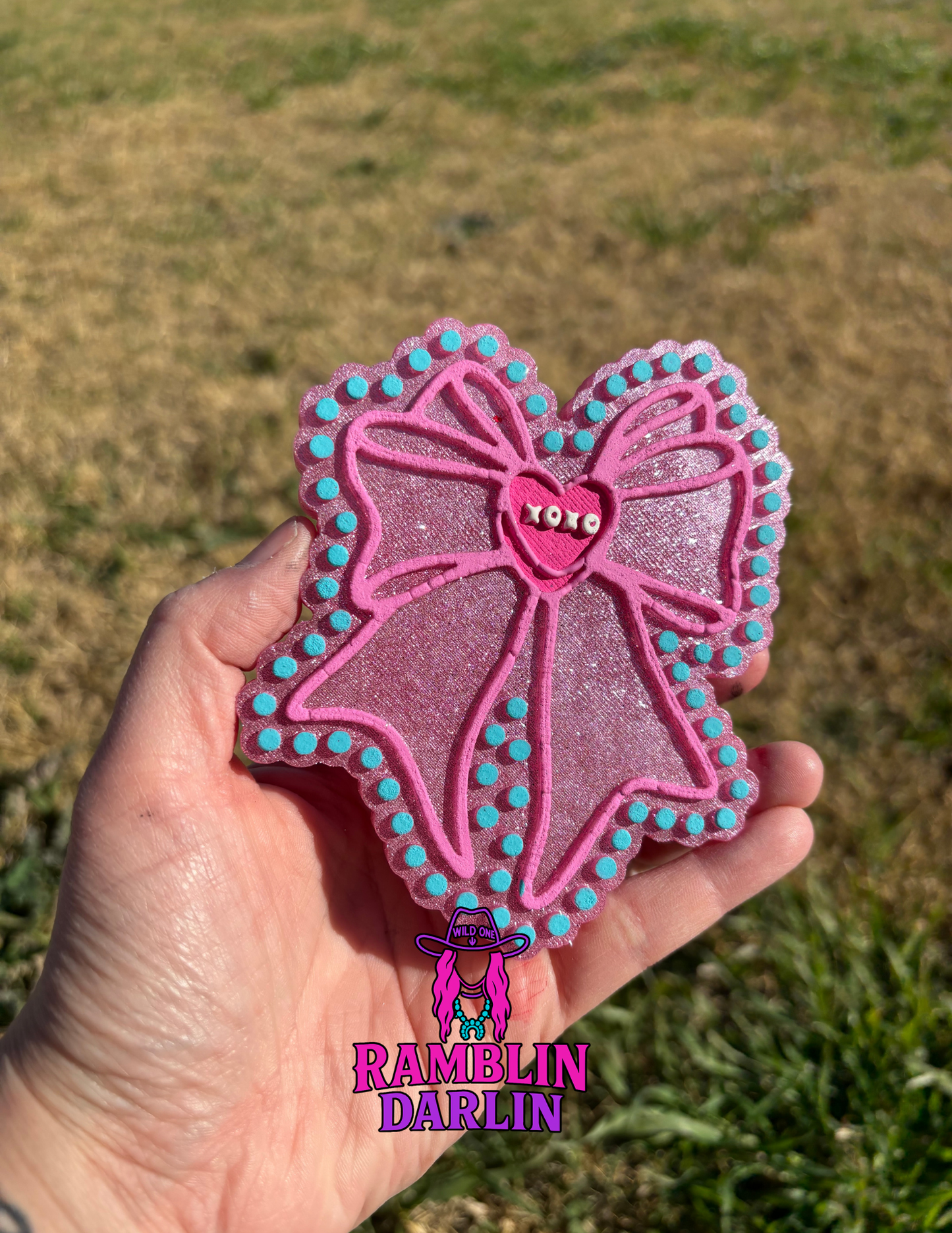 Conversation Heart Jewelry Bow Mold ©️