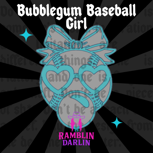Bubblegum Baseball Girl Mold