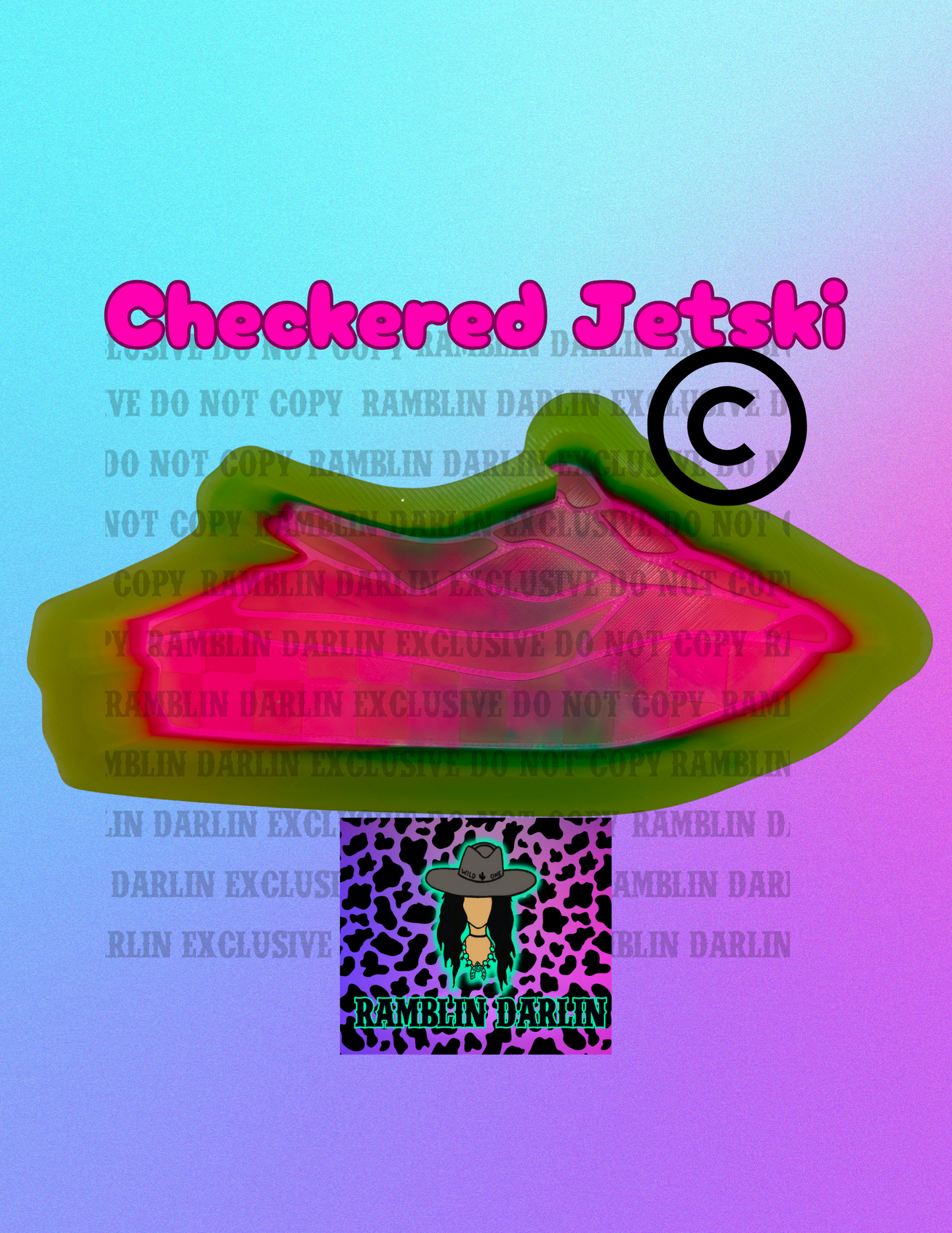 Checkered Jetski Mold ©️