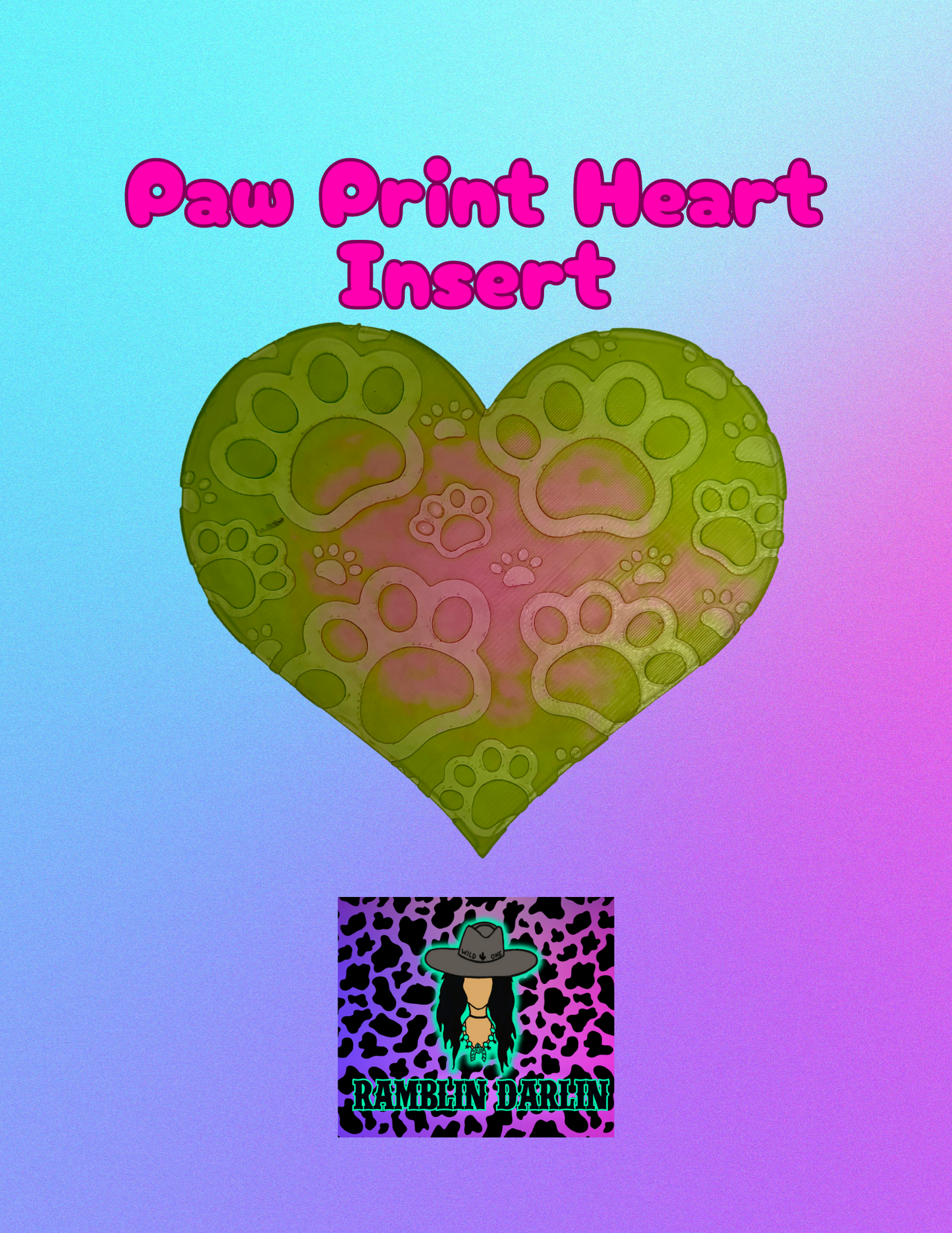 Plain Heart Insert Mold section 1