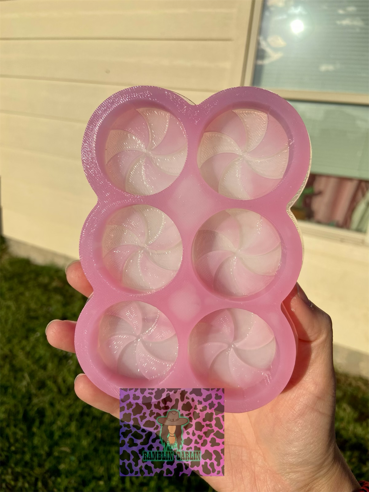 Peppermint Swirl Wax Melt Mold