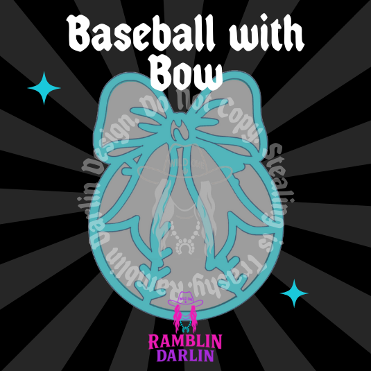 Baseball with Bow Mold
