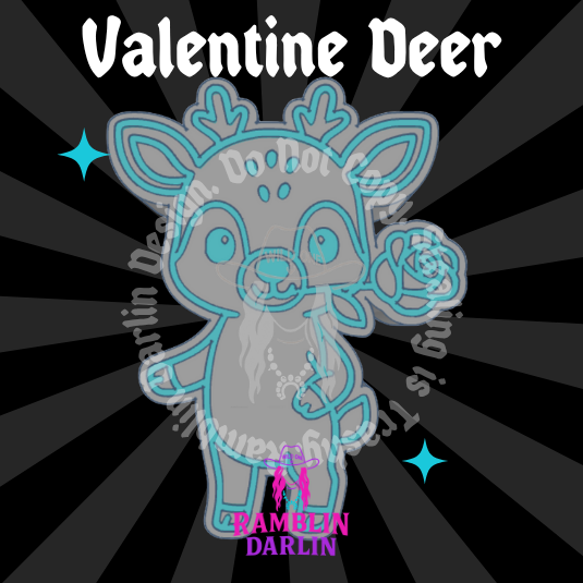 Valentine Deer Mold