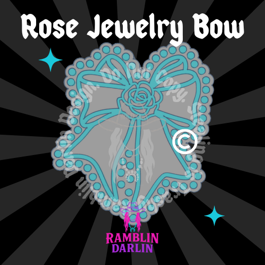 Rose Jewelry Bow Mold ©️