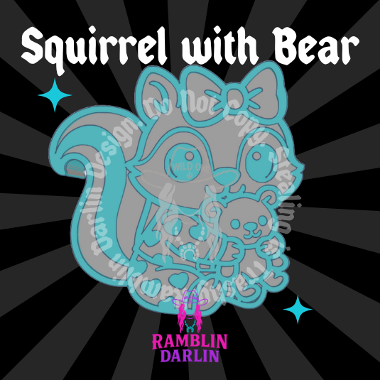Squirrel with Bear Mold
