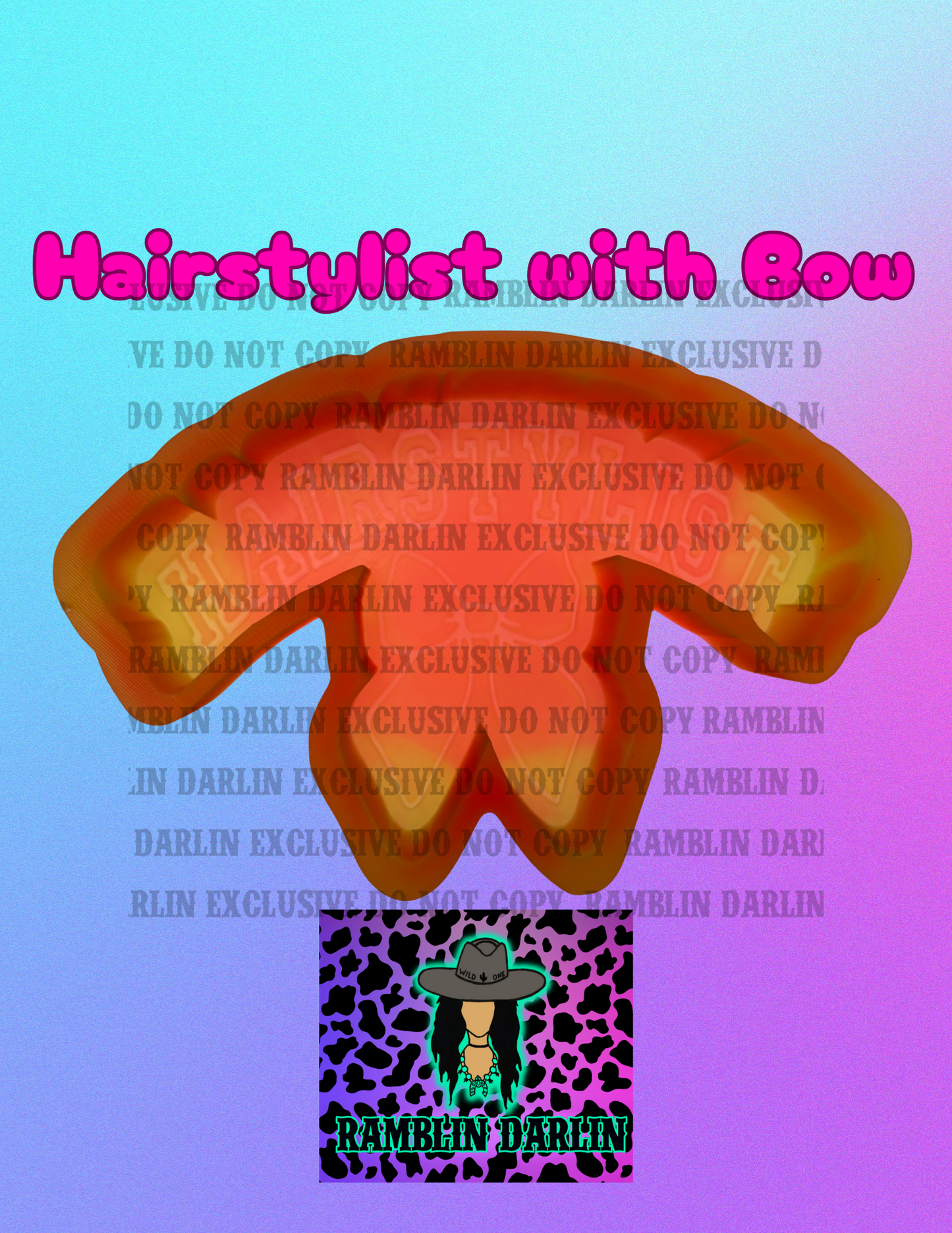 Hairstylist With Bow Mold