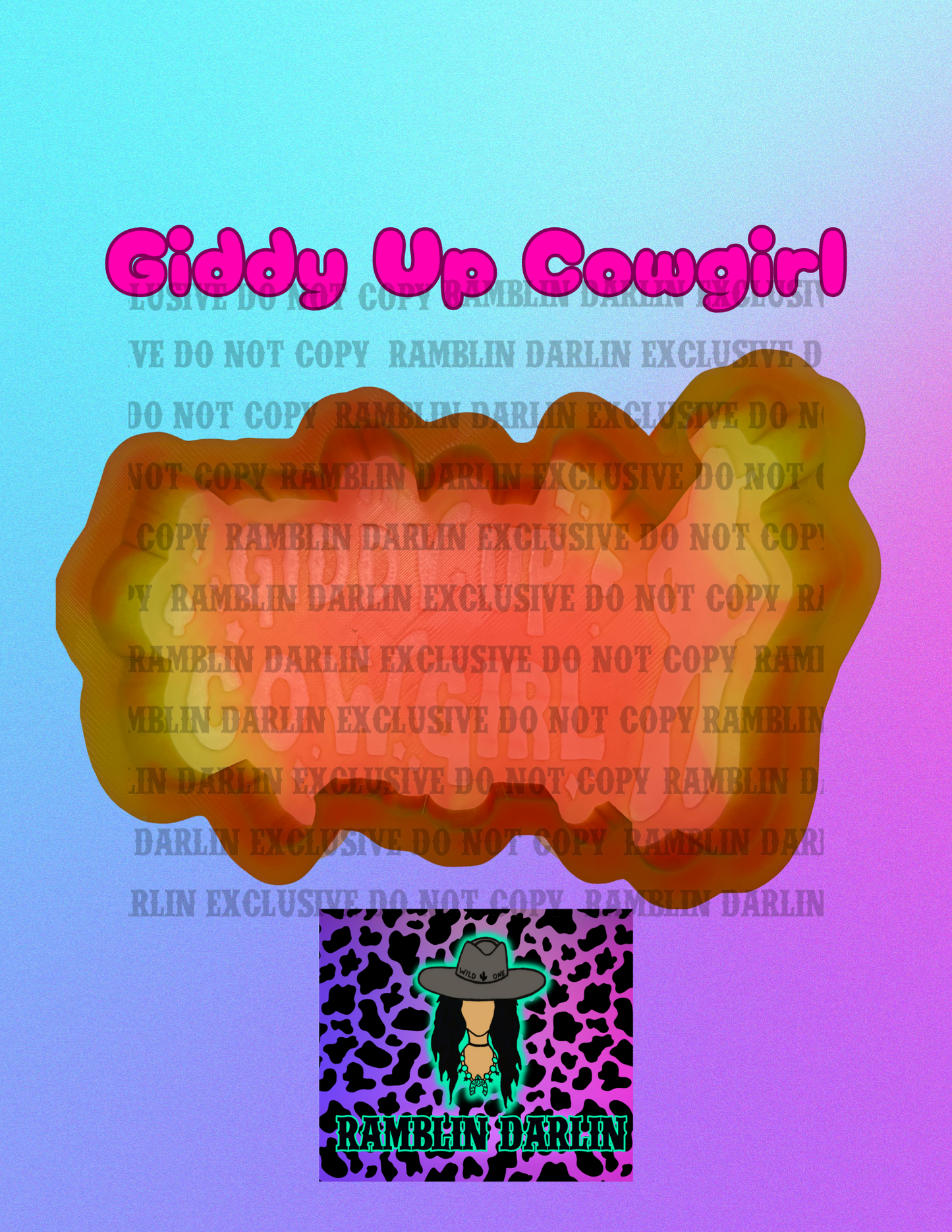 Giddy Up Cowgirl Mold