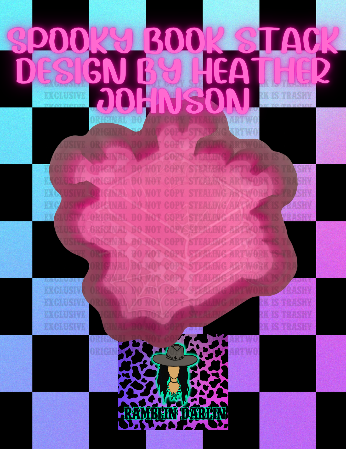 Spooky Book Stack Mold ©️