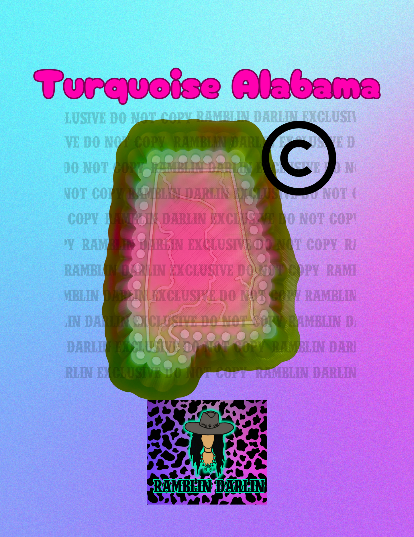 Turquoise Alabama Mold ©️