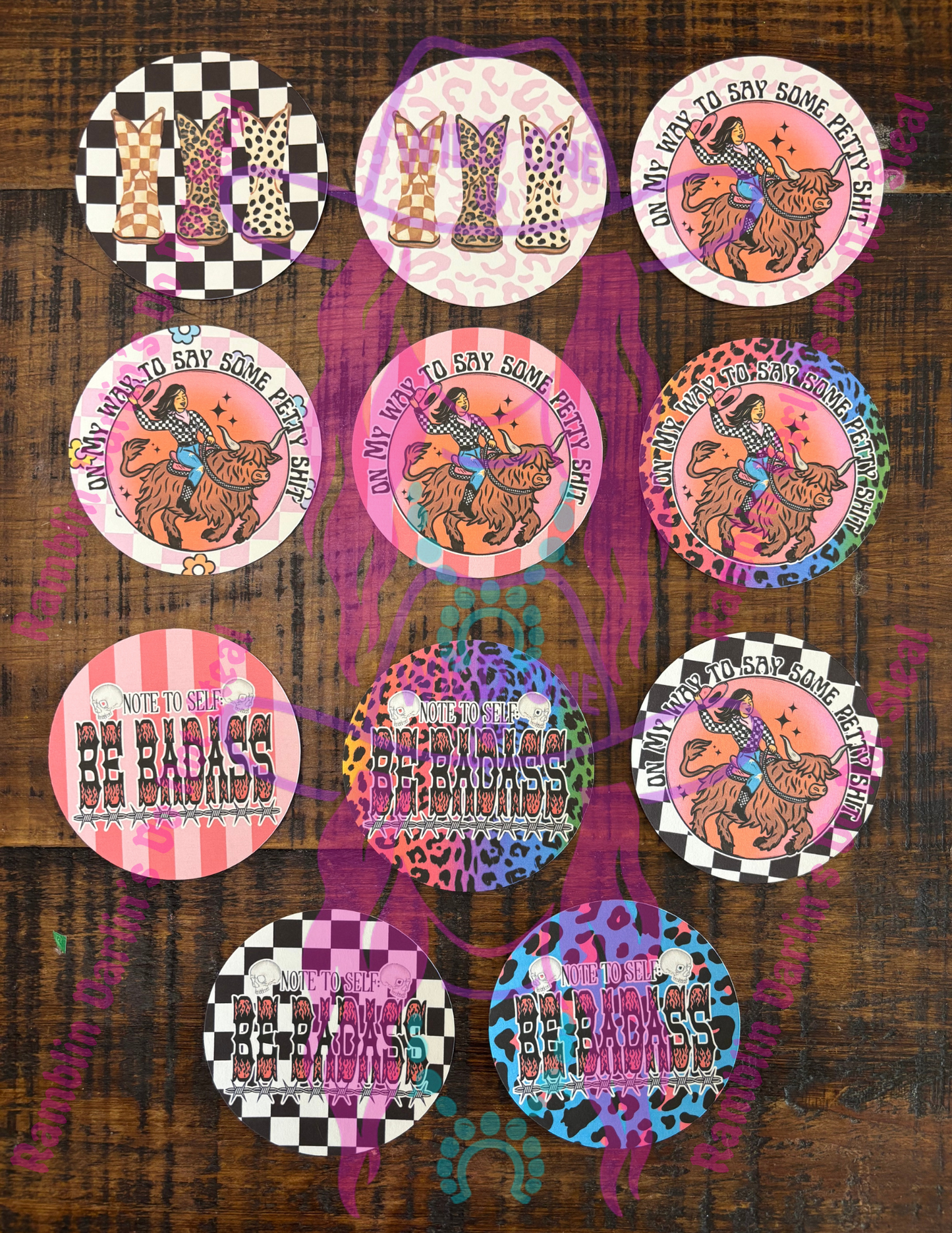 Round/Circle Cardstock Random (10pk)