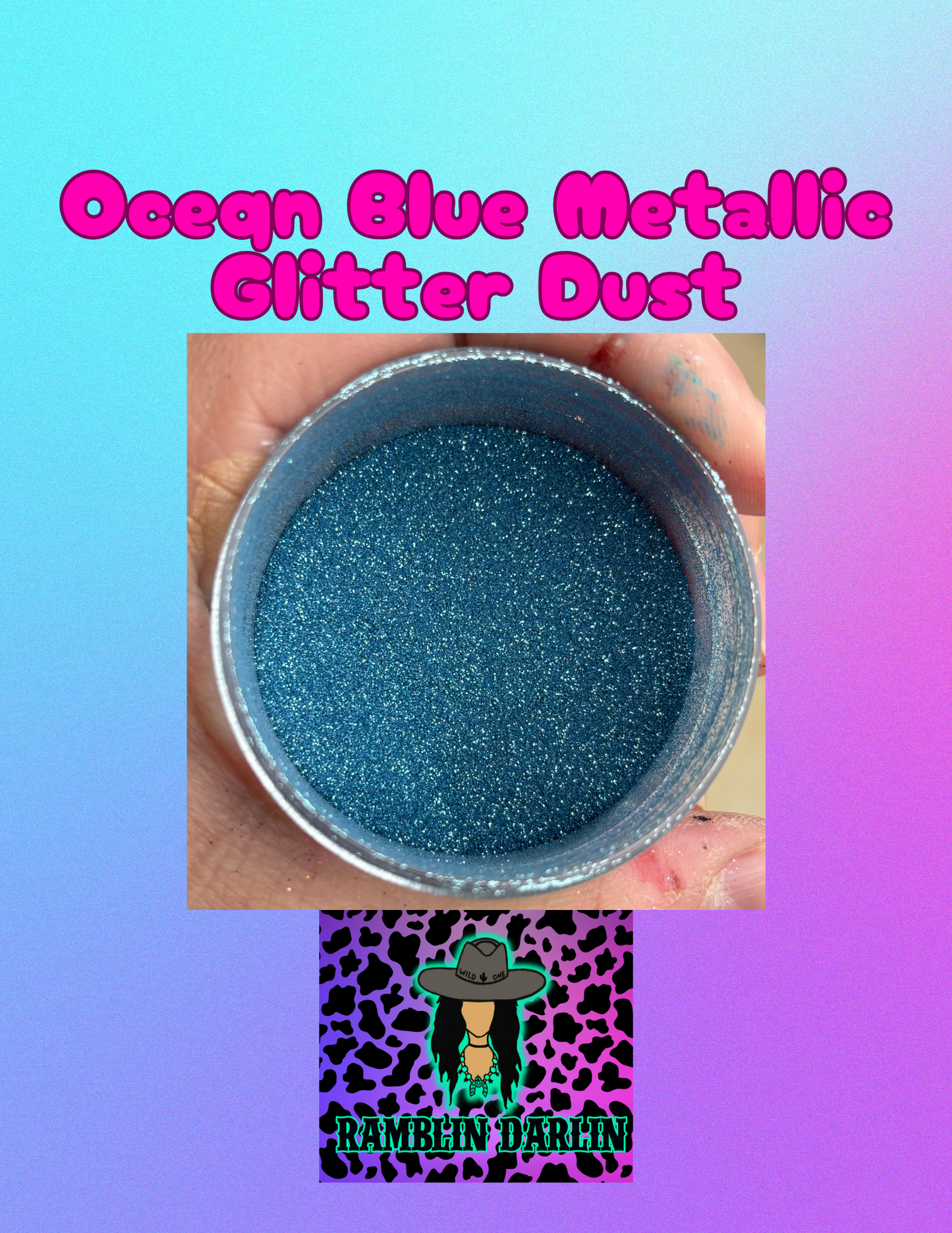 Ocean Blue Metallic Glitter Dust