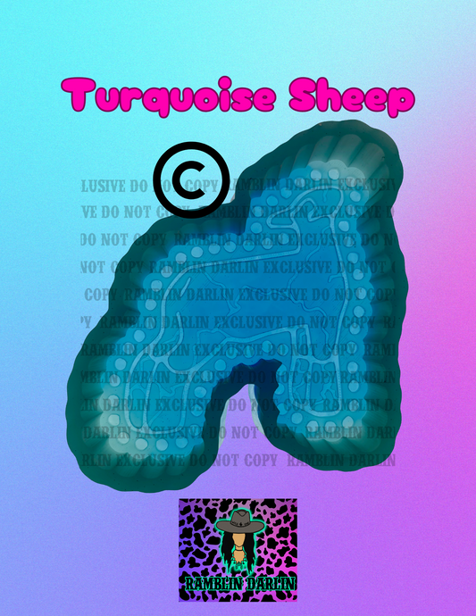 Turquoise Sheep Mold ©️
