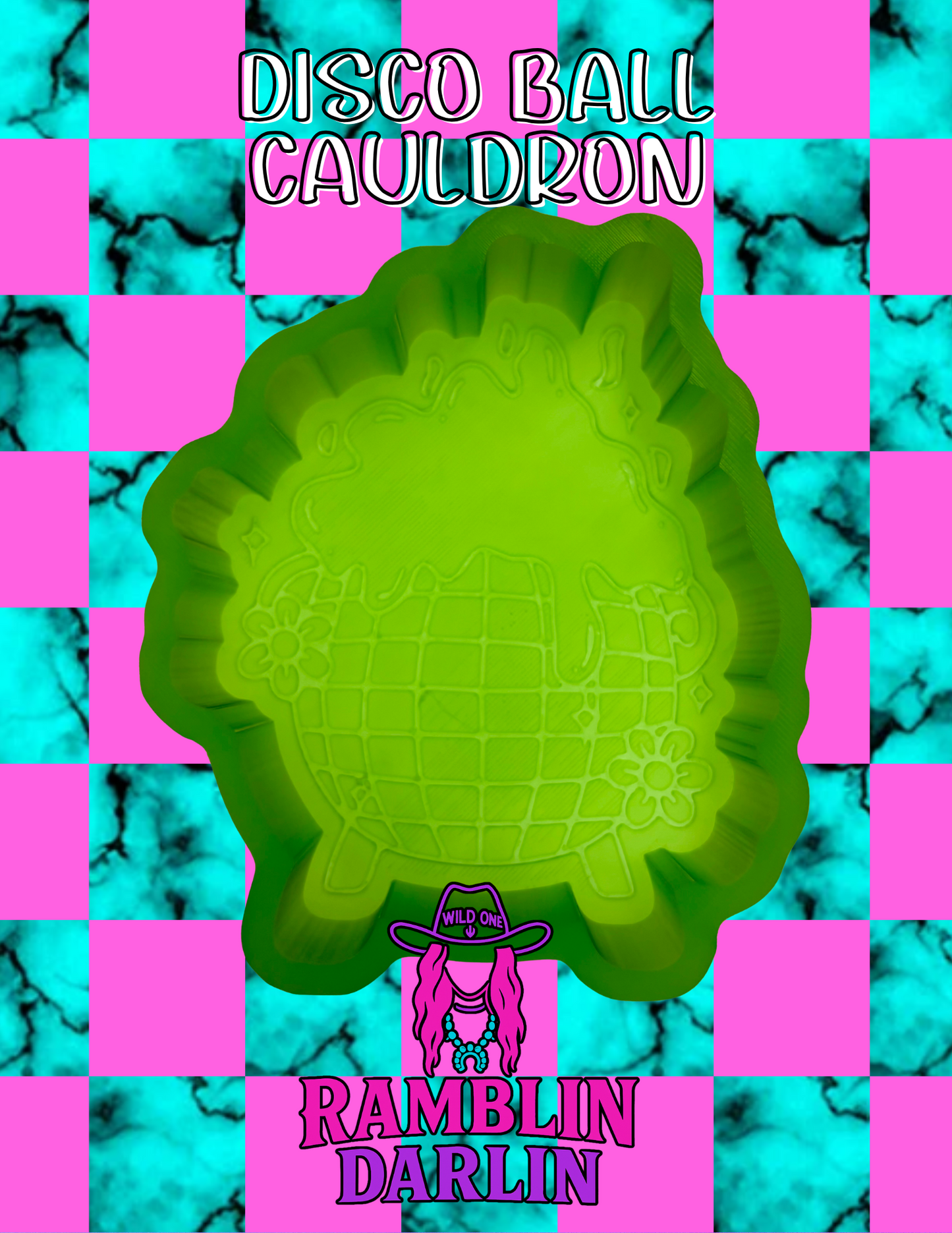 Disco Ball Cauldron Mold